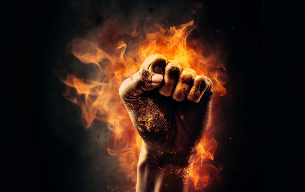 hands on fire image-telikoz