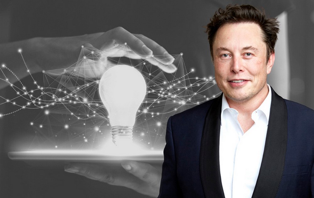 Elon Musk Photo with Innovative graphics