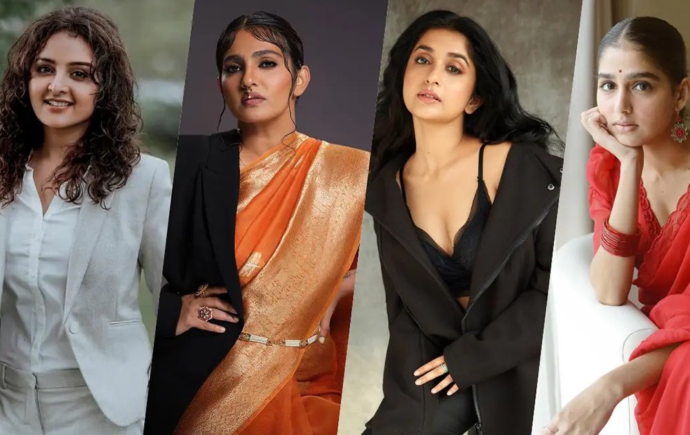 an image showing collage of some popular Malayalam actress - Telikoz